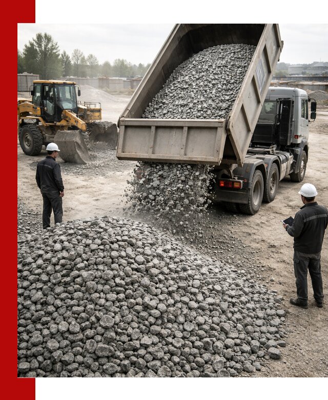 Доставка гранитного щебня фракции 20-40 в Ирбите