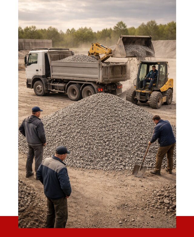 Гравийный щебень фракция 5-20 в Ирбите от 2638 р. ПРОНЕРУДРбт