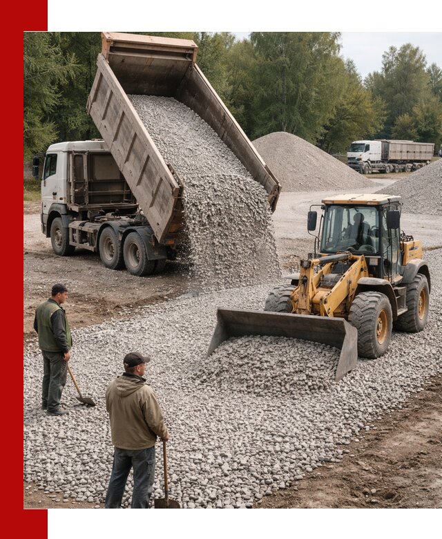 Купить гравийный щебень фракция 20-40 в Ирбите с доставкой