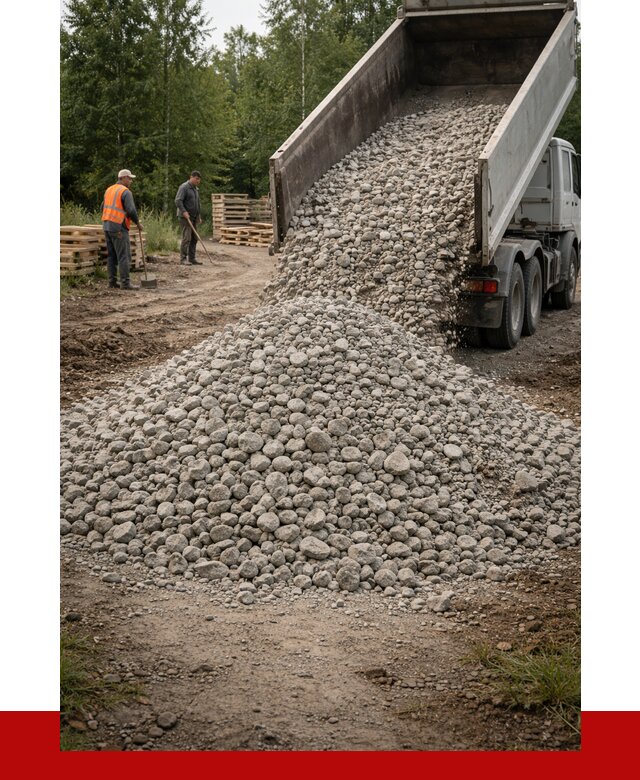 гравийный щебень фракция 70-120 в Ирбите от 2693 р. ПРОНЕРУДРбт