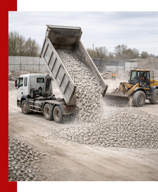 Доставка и продажа известнякового щебня в Ирбите