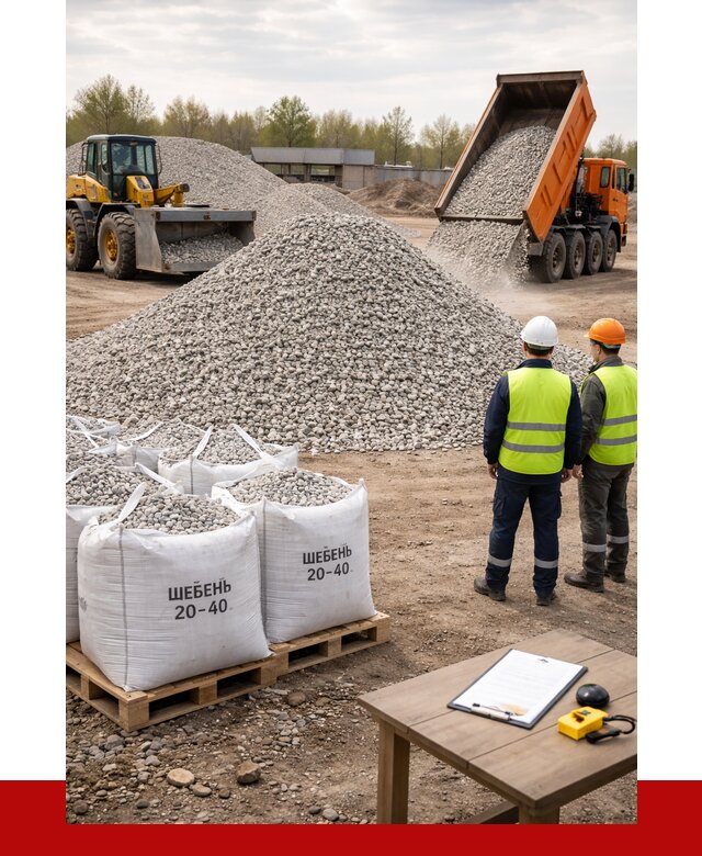 Известняковый щебень 20-40 в Ирбите от 2309 р. ПРОНЕРУДРбт