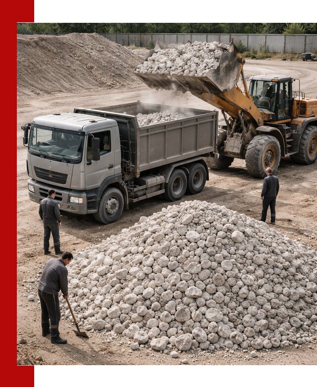 Известняковый щебень фракция 70–150 с доставкой в Ирбите