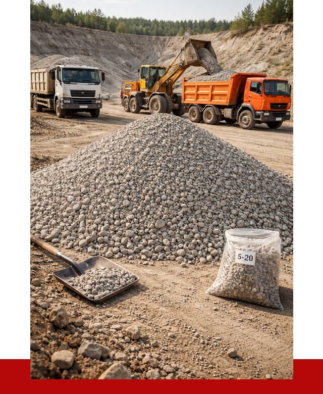Доломитовый щебень фр. 5-20 в Ирбите от 4617 р. | ПРОНЕРУДРбт