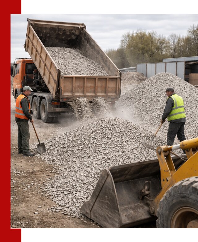 Доломитовый щебень фракции 5-20 с доставкой в Ирбите