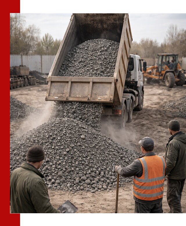 Доставка шлакового щебня в удобные сроки по выгодной цене в Ирбите