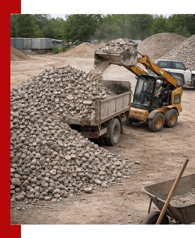 Доставка вторичного щебня в Ирбите для строительных работ