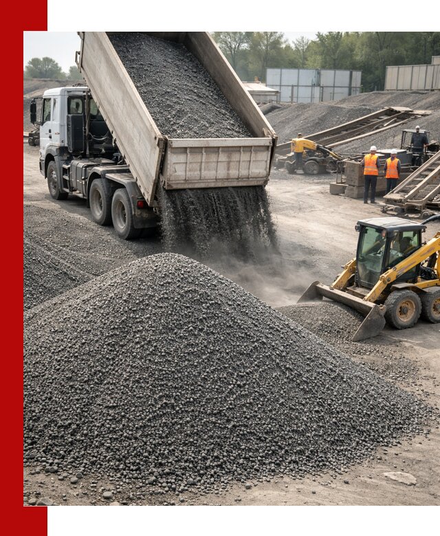 Вторичный щебень фракция 0–5 с доставкой в Ирбите