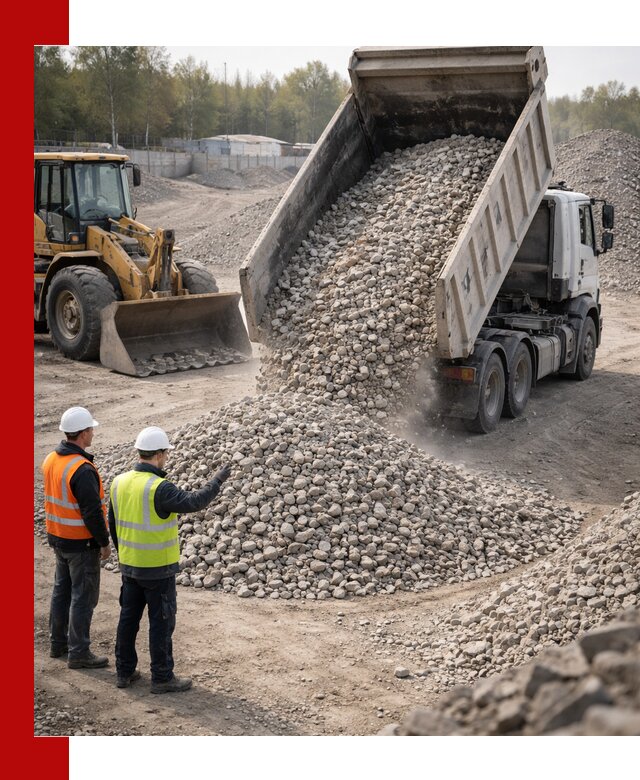 Вторичный щебень фракция 40–70 доставка в Ирбите