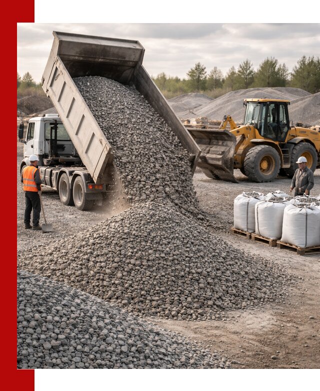 Бетонный щебень фракция 5–20 с доставкой в Ирбите
