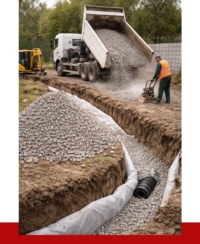 Щебень для дренажа в Ирбите от 2034 р., ПРОНЕРУДРбт доставка