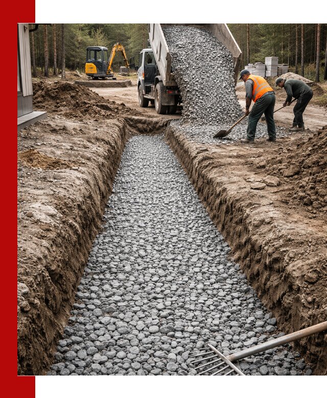 Щебень для дренажа с доставкой в Ирбите высокого качества