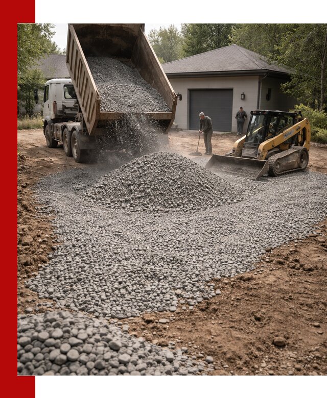 Щебень для парковки в Ирбите: доставка и укладка качественного материала