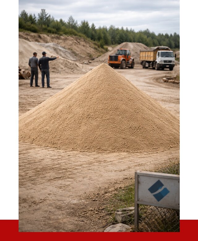 Карьерный песок навалом в Ирбите от 1979 р. | ПРОНЕРУДРбт