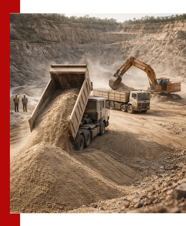 Карьерный песок навалом с доставкой в Ирбите