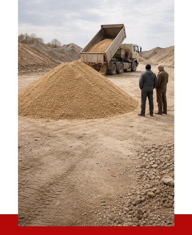 Карьерный песок крупнозернистый в Ирбите от 9344 р | ПРОНЕРУДРбт