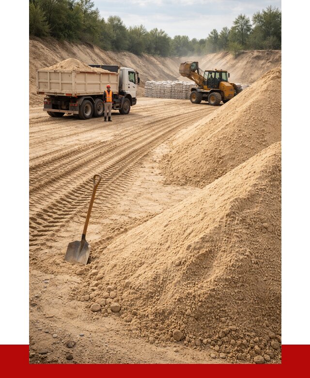 Карьерный песок мелкозернистый в Ирбите от 9894 р. | ПРОНЕРУДРбт