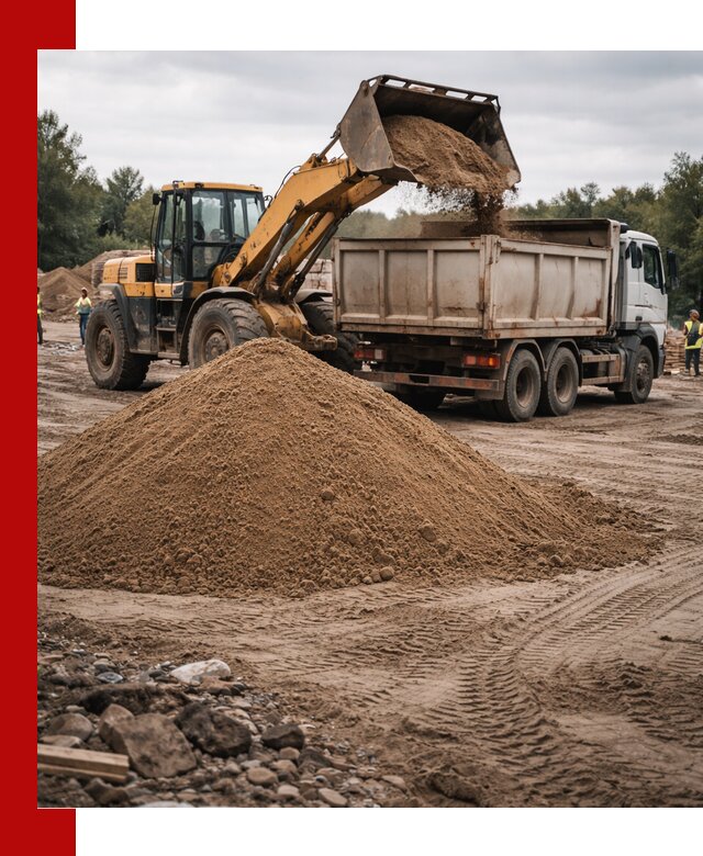Доставка речного песка навалом в Ирбите быстро и выгодно