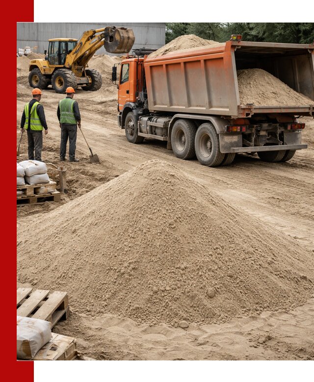 Доставка и продажа мытого речного песка в Ирбите