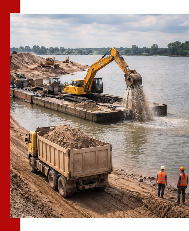 Намывной песок с доставкой в Ирбите оптом и в розницу