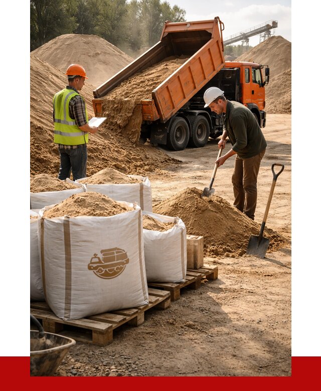 Строительный песок в Ирбите от 2418 р. с доставкой, ПРОНЕРУДРбт