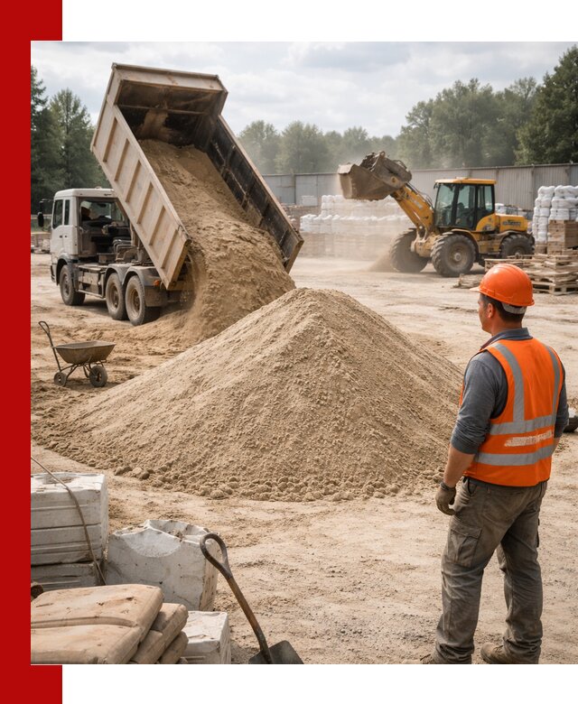 Доставка строительного песка с самосвалом в Ирбите