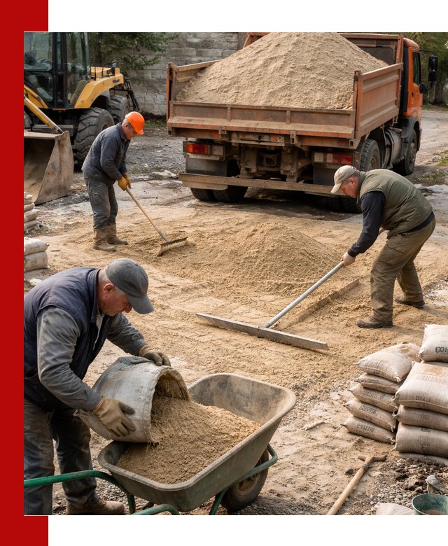 Поставка песка для стяжки в Ирбите с быстрой доставкой