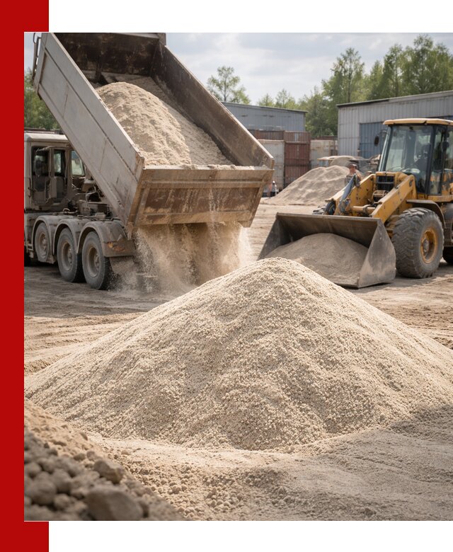 Кварцевый песок с доставкой в Ирбите для строительных работ