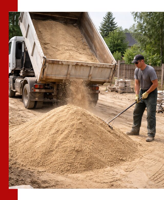 Доставка сухого песка самосвалами в Ирбите