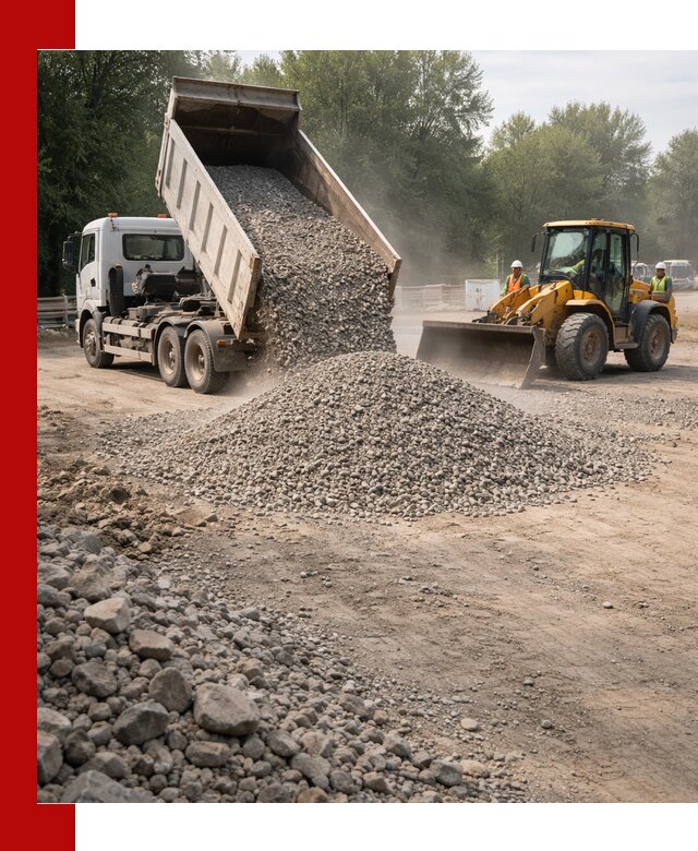 Гравий фракция 5–20 доставка в Ирбите оптом и в розницу