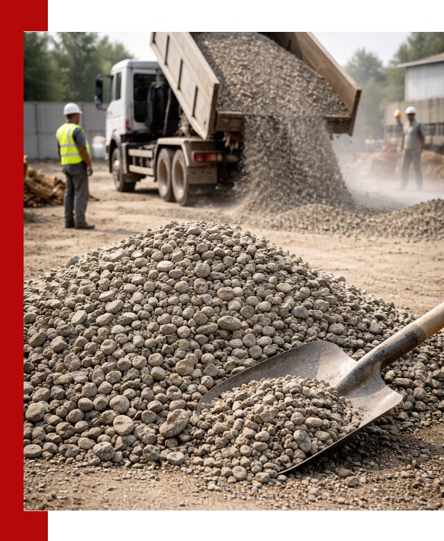 Доставка гравия фракции 20-40 в Ирбите с самосвалами