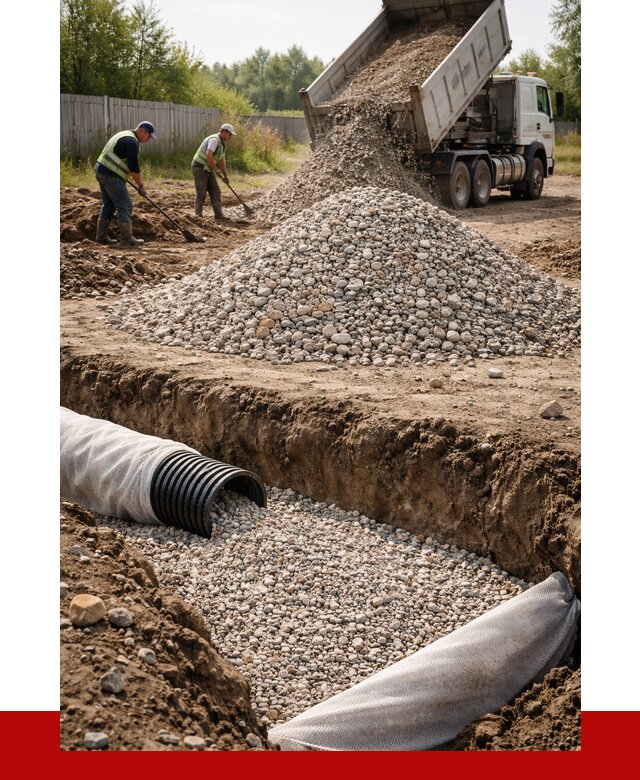 Гравий для дренажа в Ирбите от 2418 р., доставка ПРОНЕРУДРбт