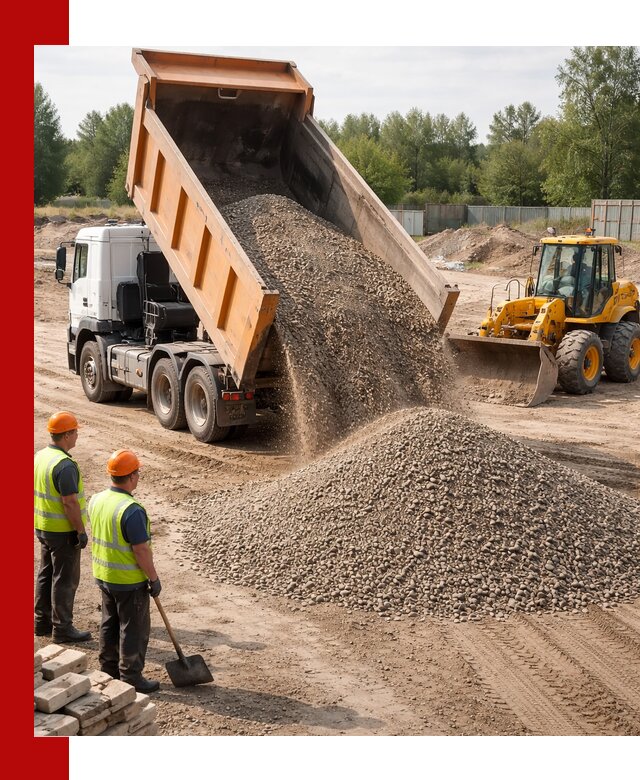 Доставка щебёночно-песчаной смеси ЩПС С7 в Ирбите