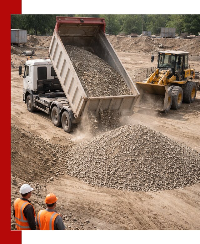 Щебень с песком (ЩГПС С2) с доставкой в Ирбите