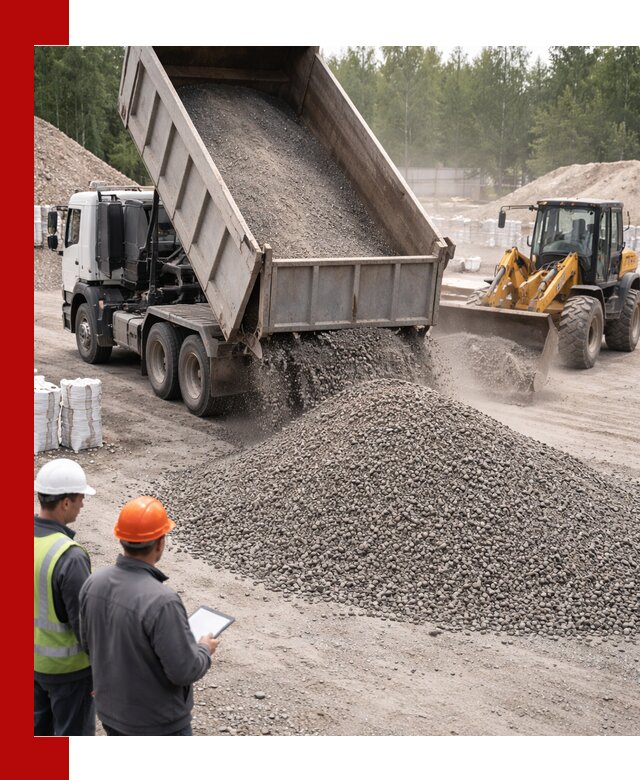 Доставка и продажа гранитного отсева 0-10 в Ирбите