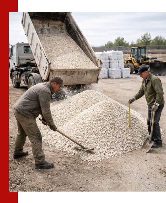 Мраморная крошка с доставкой и разгрузкой в Ирбите