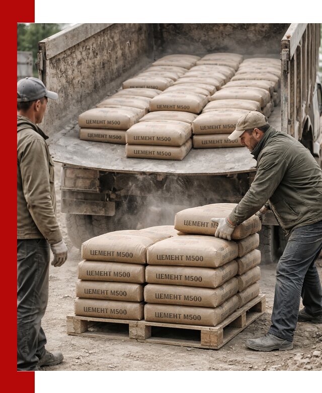 Цемент М500 с доставкой самосвалом в Ирбите