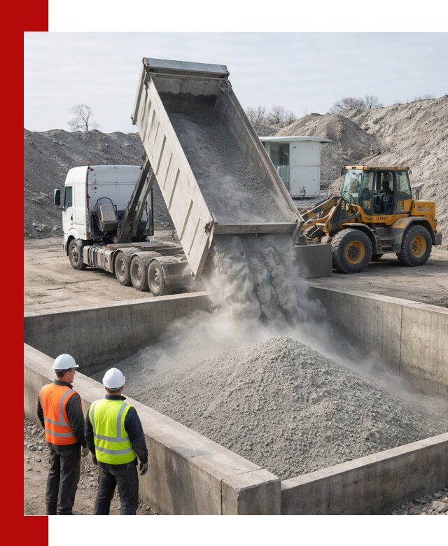 Доставка цемента навалом в Ирбите крупными партиями