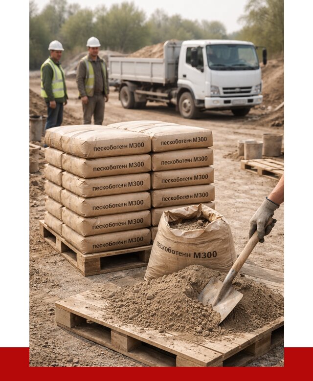 Пескобетон М300 в Ирбите с доставкой от 5112 р. за куб | ПРОНЕРУДРбт