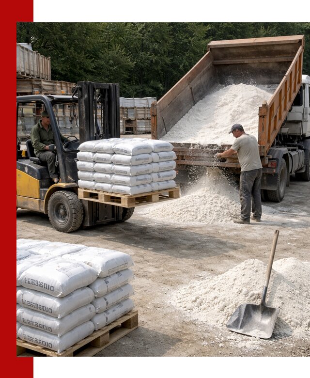 Доставка строительной извести оптом и в розницу в Ирбите