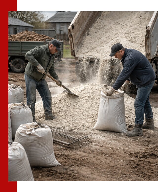 Доставка извести пушонки в Ирбите оптом и мелким оптом