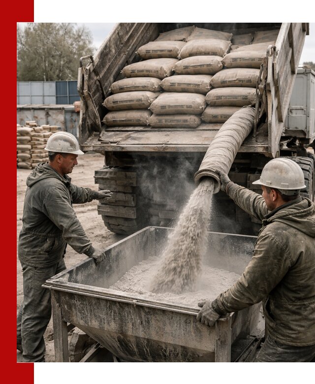 Доставка цемента М400 в Ирбите оптом и в розницу