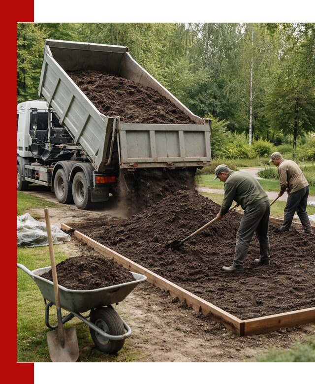 Доставка грунта для озеленения и благоустройства в Ирбите