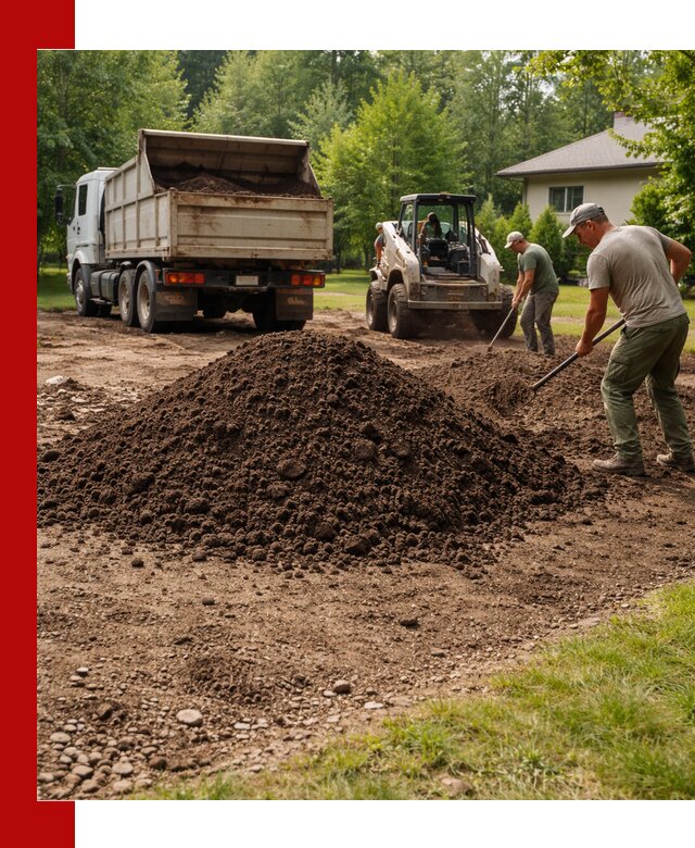 Доставка и укладка грунта для газона в Ирбите