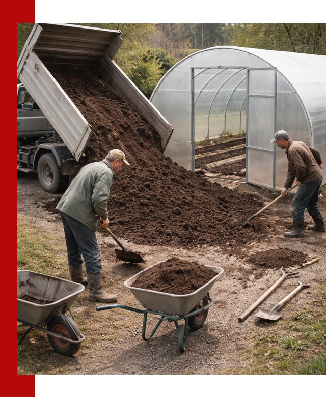 Грунт для теплицы с доставкой в Ирбите — плодородный субстрат под растения