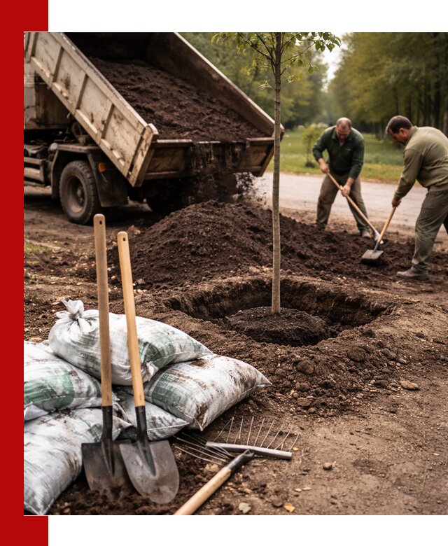 Грунт для посадки деревьев в Ирбите — доставка и подготовка почвы