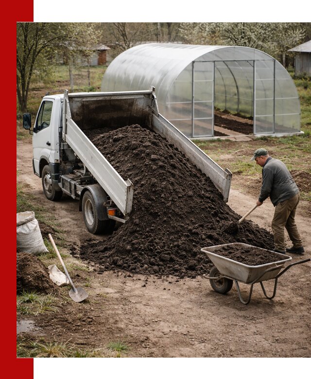 Чернозем для теплицы с доставкой в Ирбите