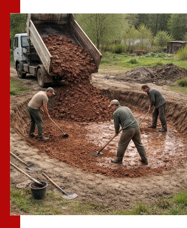 Купить качественную глину для пруда в Ирбите