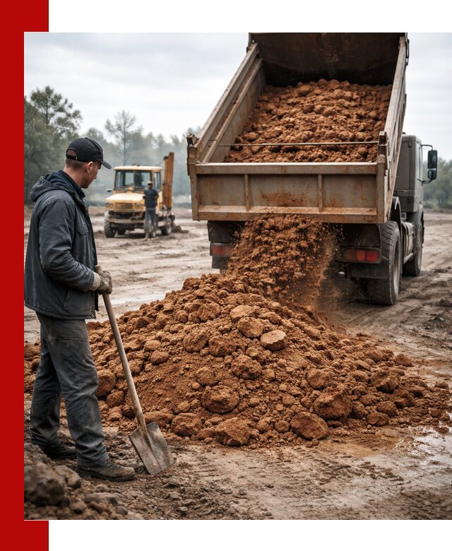 Глина для засыпки в Ирбите с доставкой самосвалами