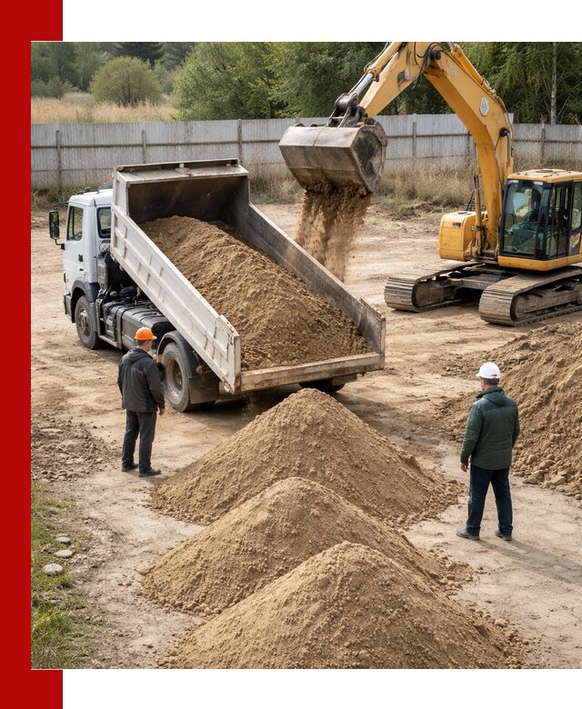 Доставка супеси вагонными и автопартиями в Ирбите